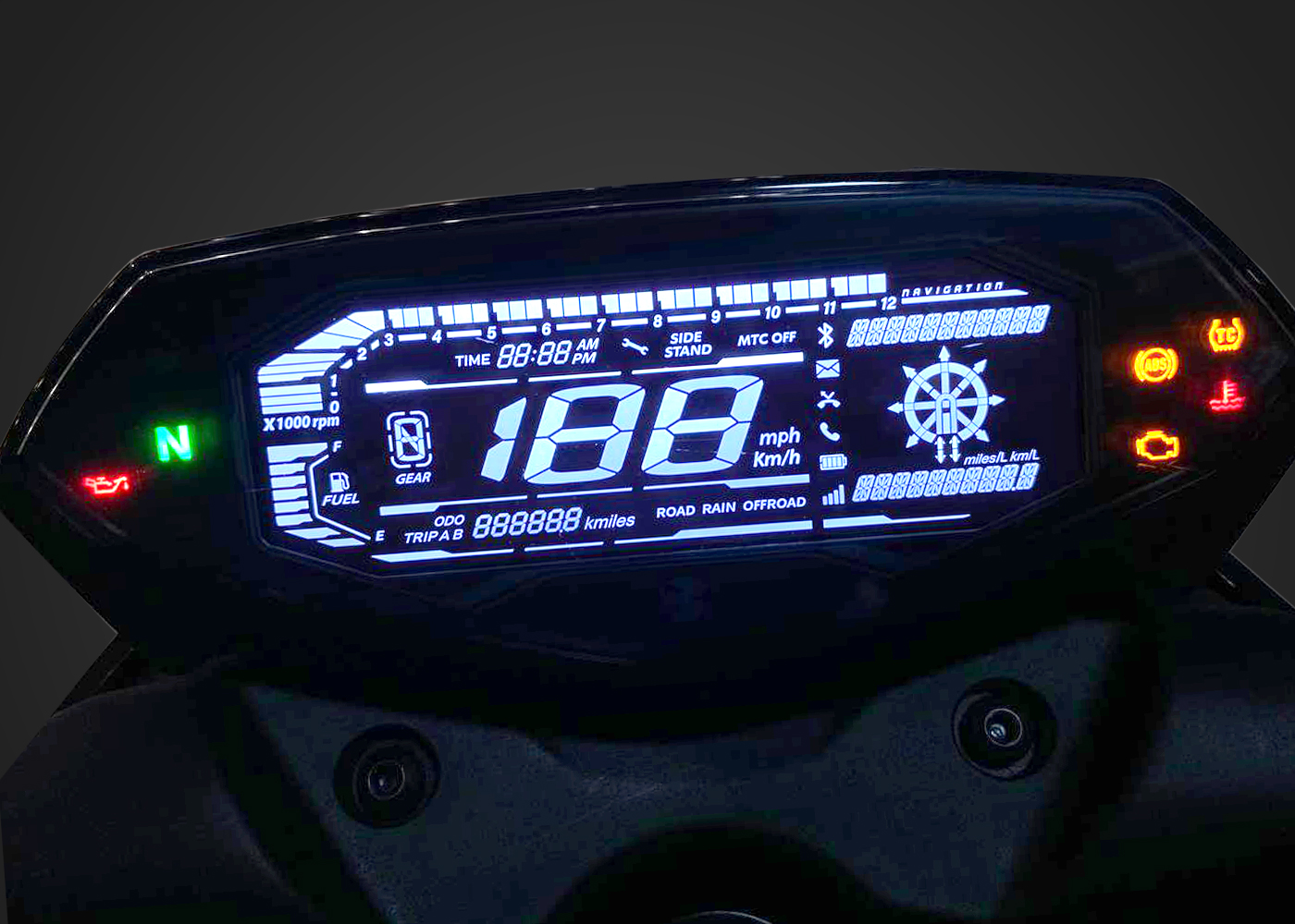 Bajaj Pulsar N250 — Приборная панель